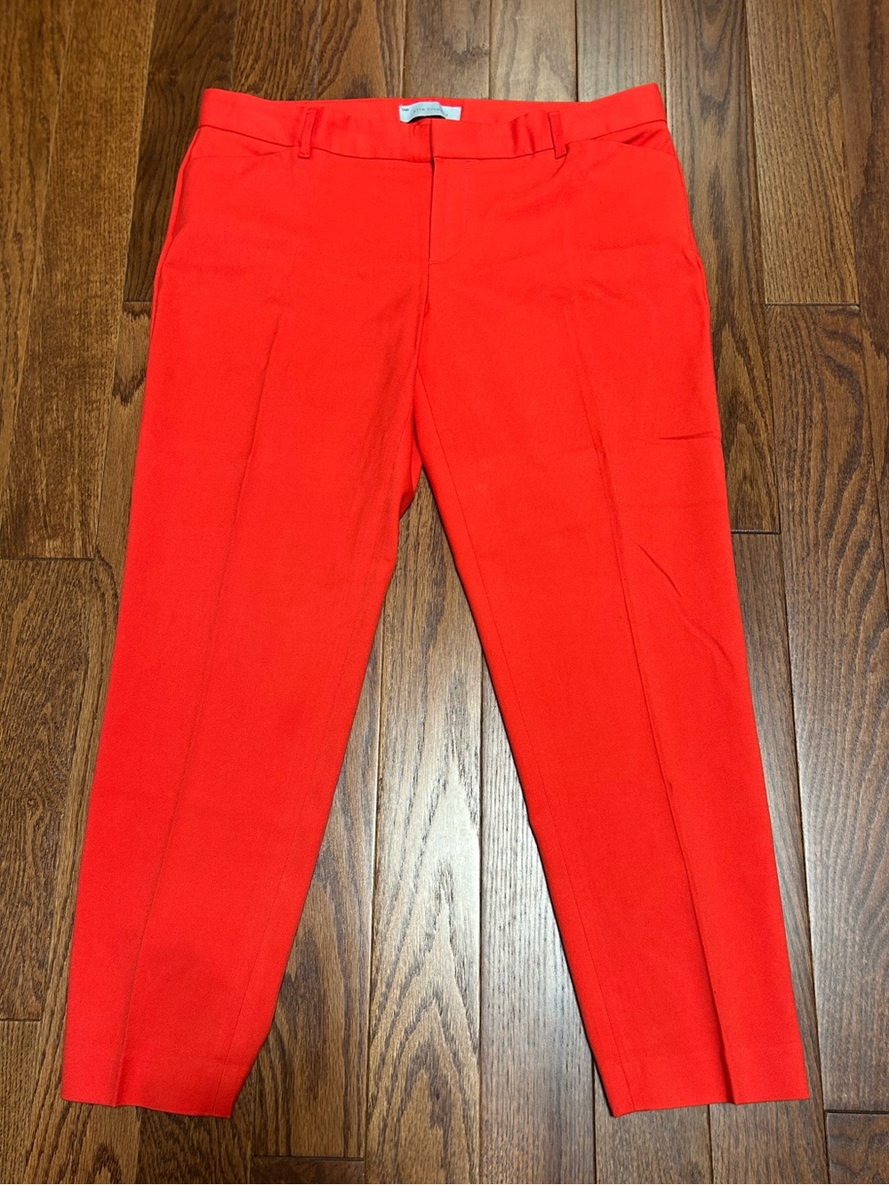 GAP Vibrant Red Tailored Cropped Ankle Dress Pants Size 8